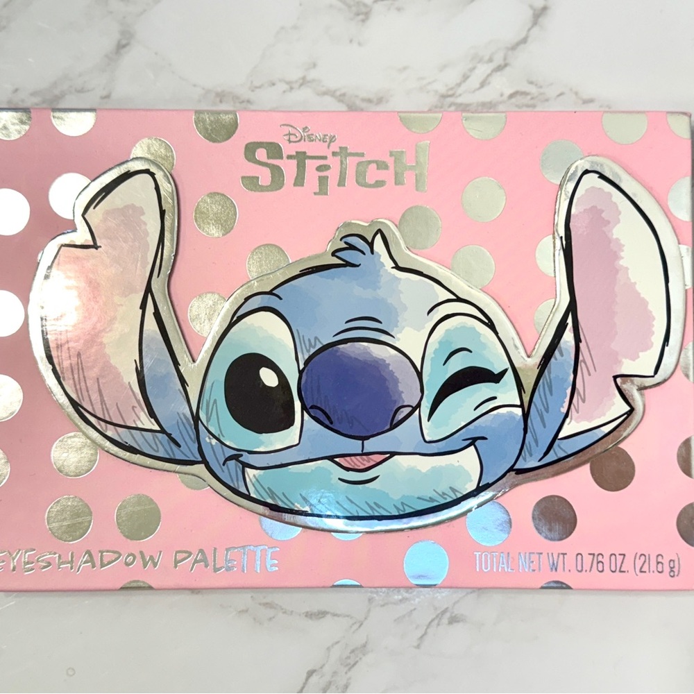 Disney Stitch Pink and Silver Eyeshadow Palette